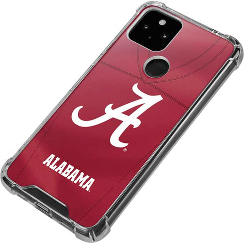 University of Alabama Maroon Jersey Google Pixel 5 Clear Case